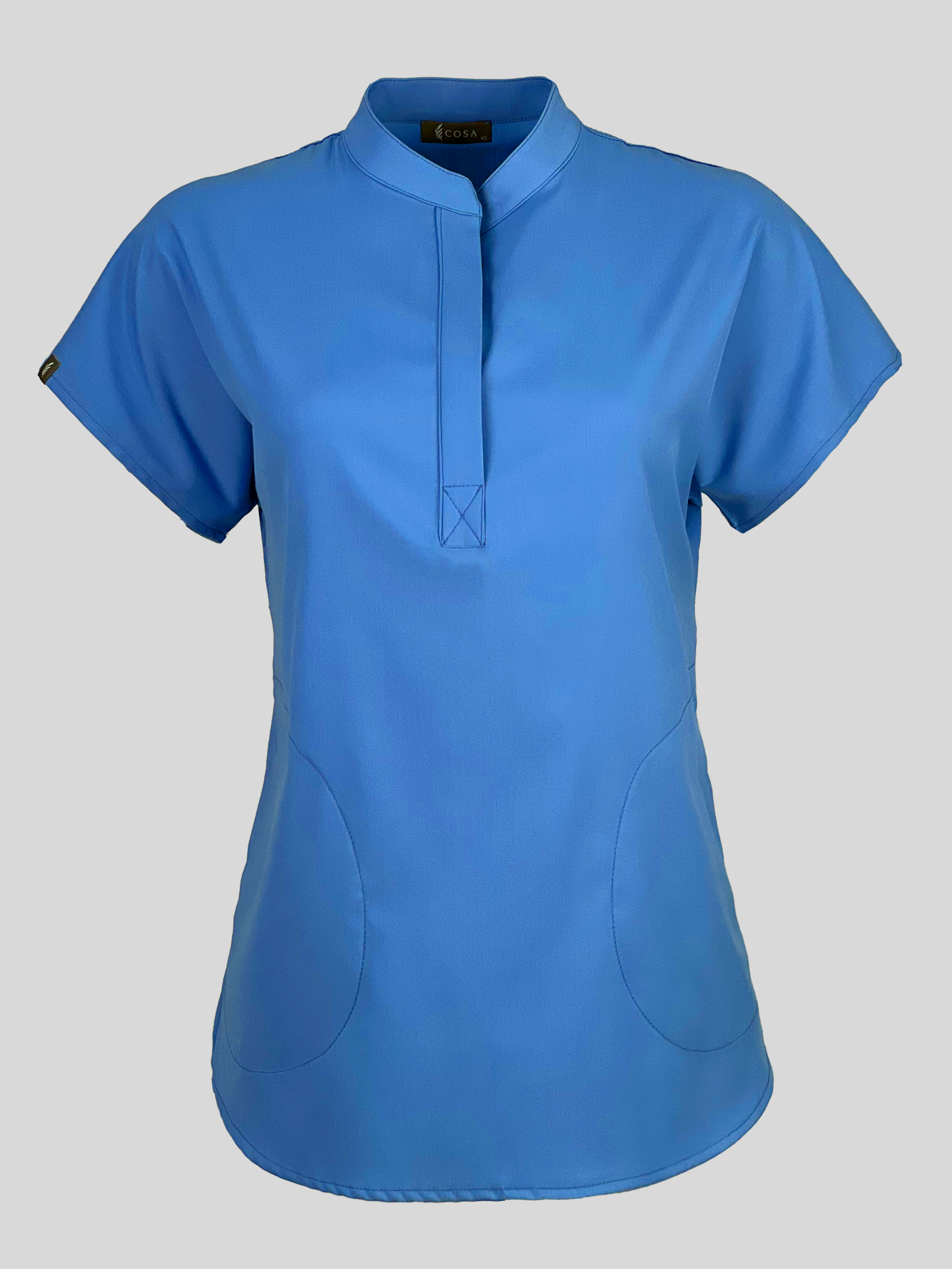 Azure Blue Cosa Comfort Plus⁺ Scrub Top