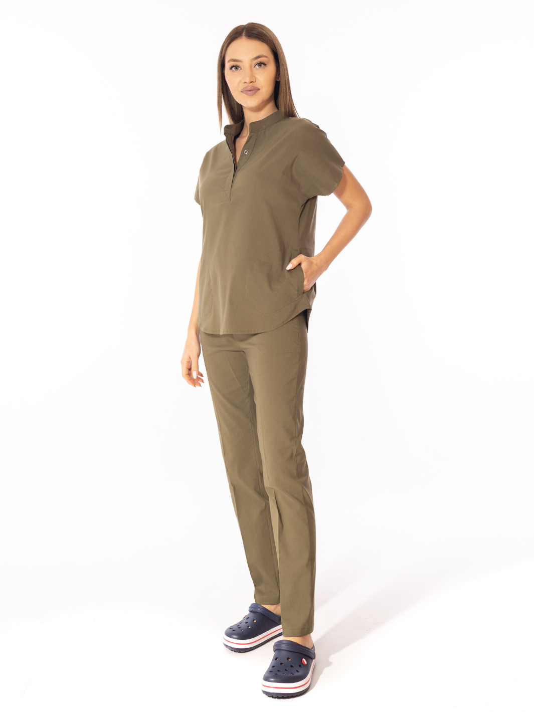 COSA Comfort Scrub Set – Khaki Green