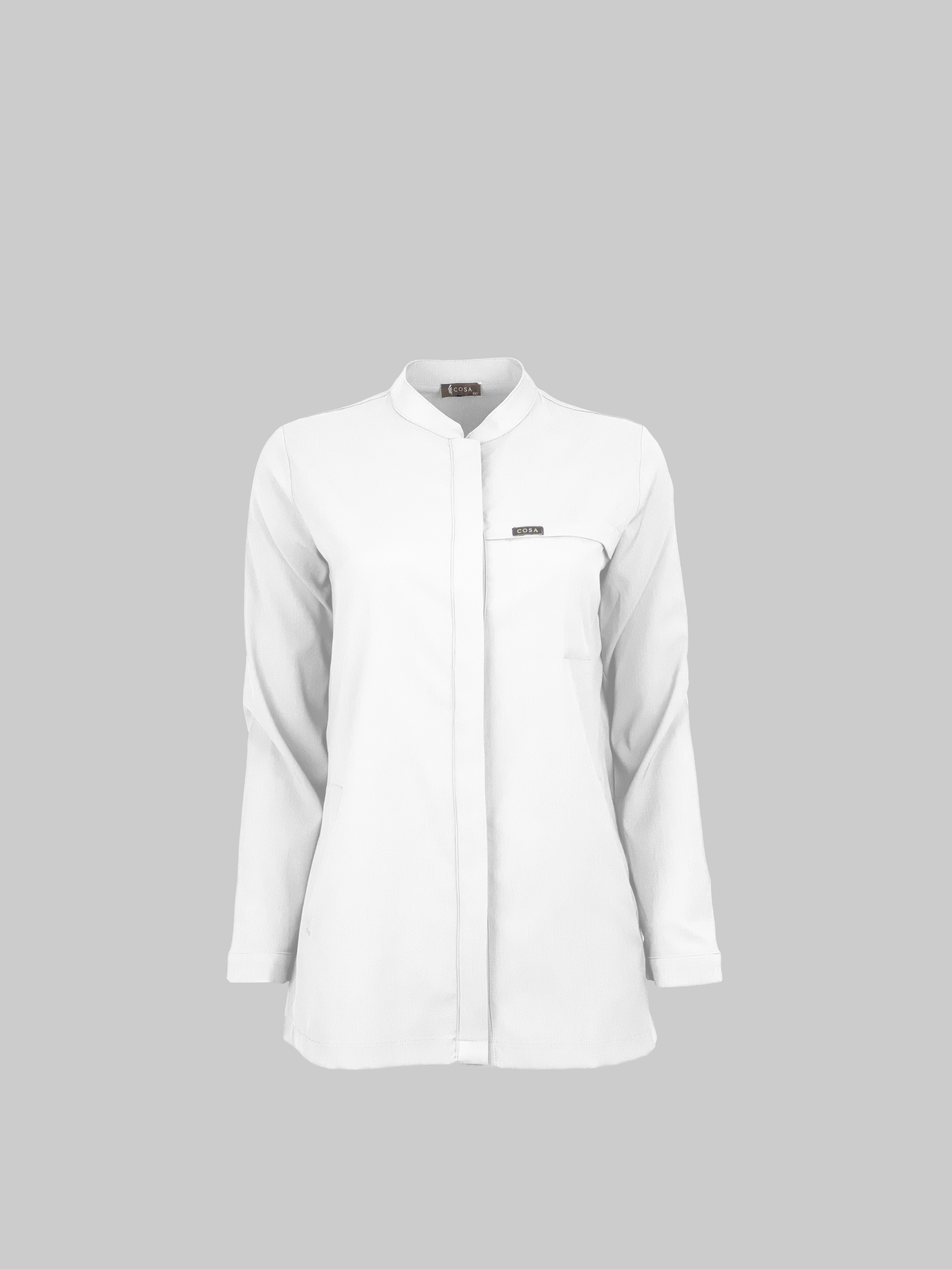 Cosa Luna Scrub Top - White