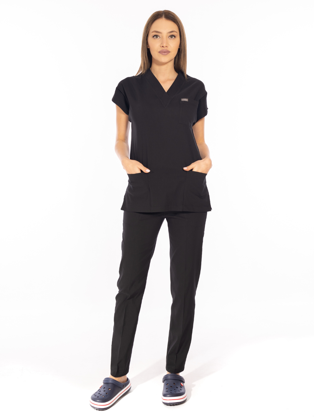 Cosa Flex Scrub Set - Black