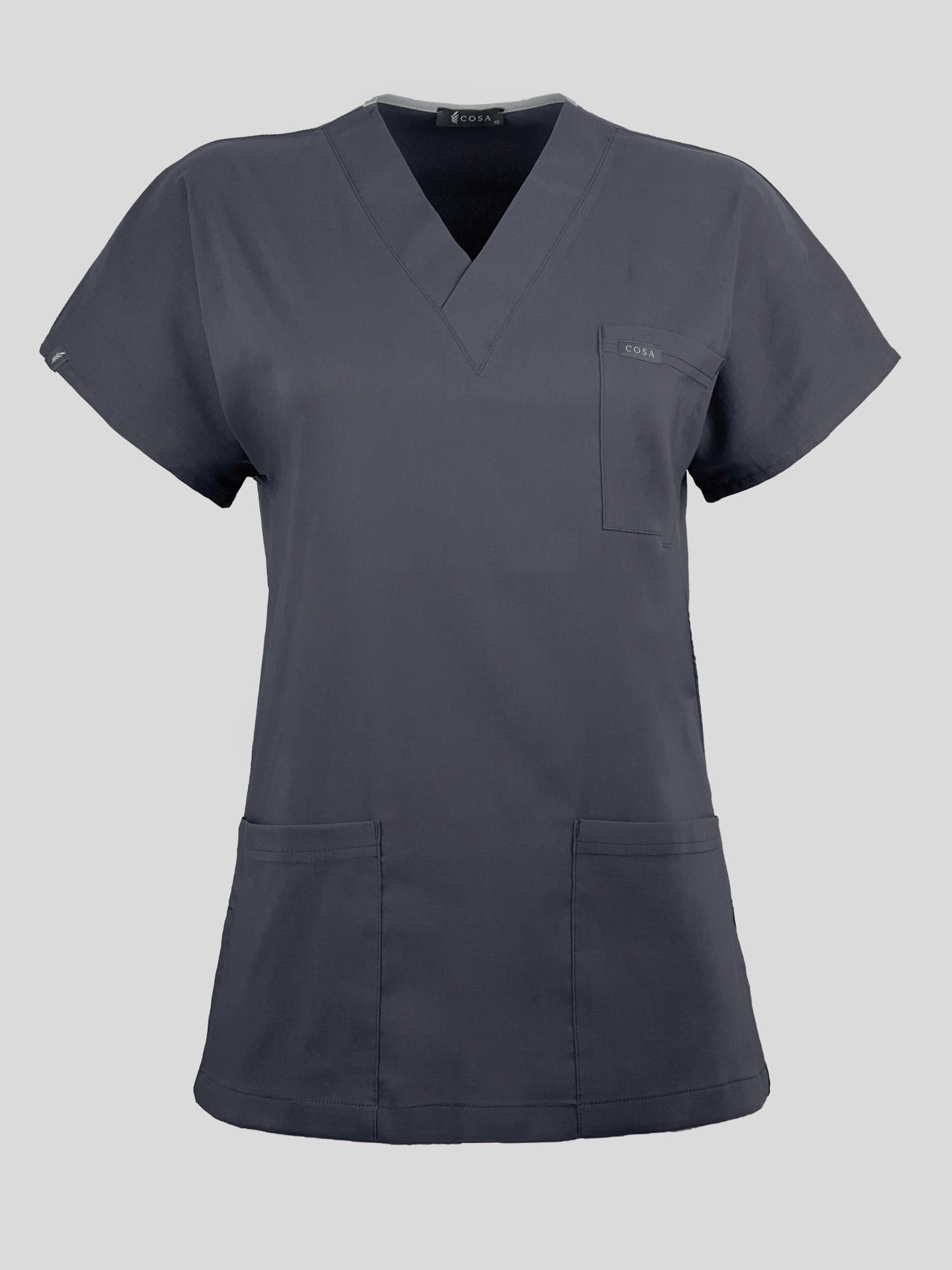 Cosa Flex Scrub Top - Anthracite