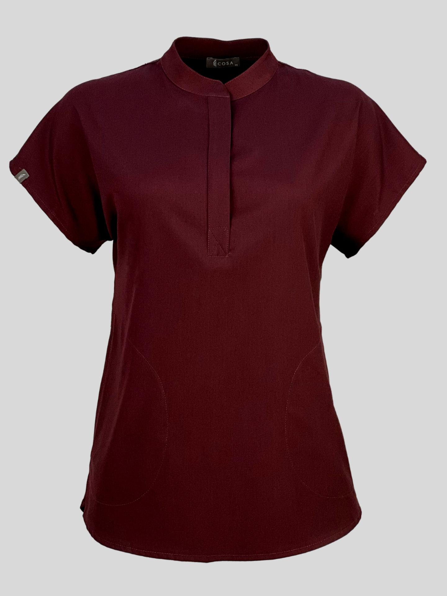 Burgundy Cosa Comfort Plus⁺ Scrub Top