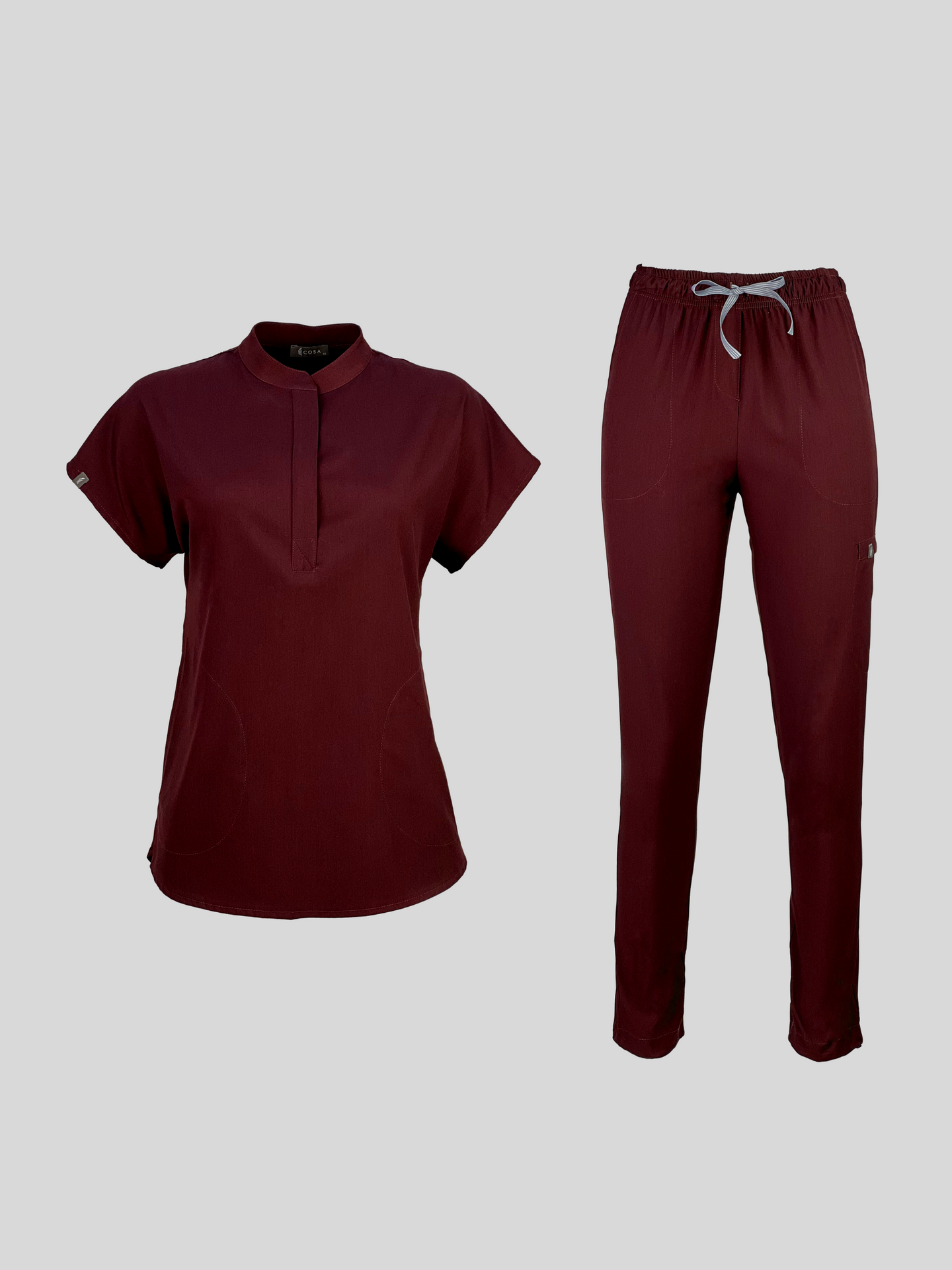 Burgundy Cosa Comfort Plus⁺ Scrub Set