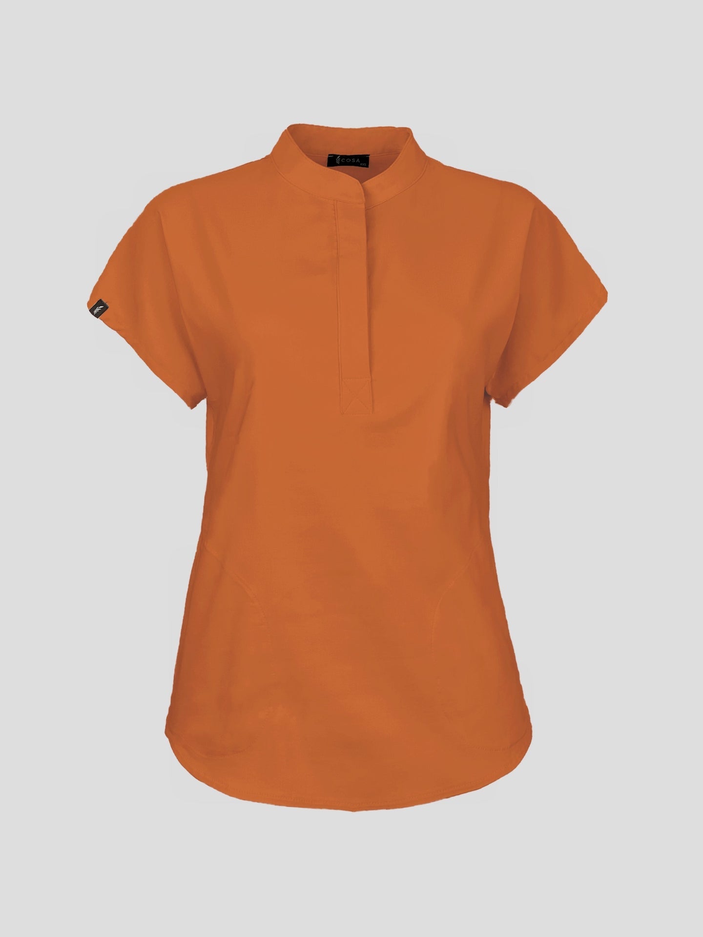 Cosa Comfort Scrub Top - Fire Orange
