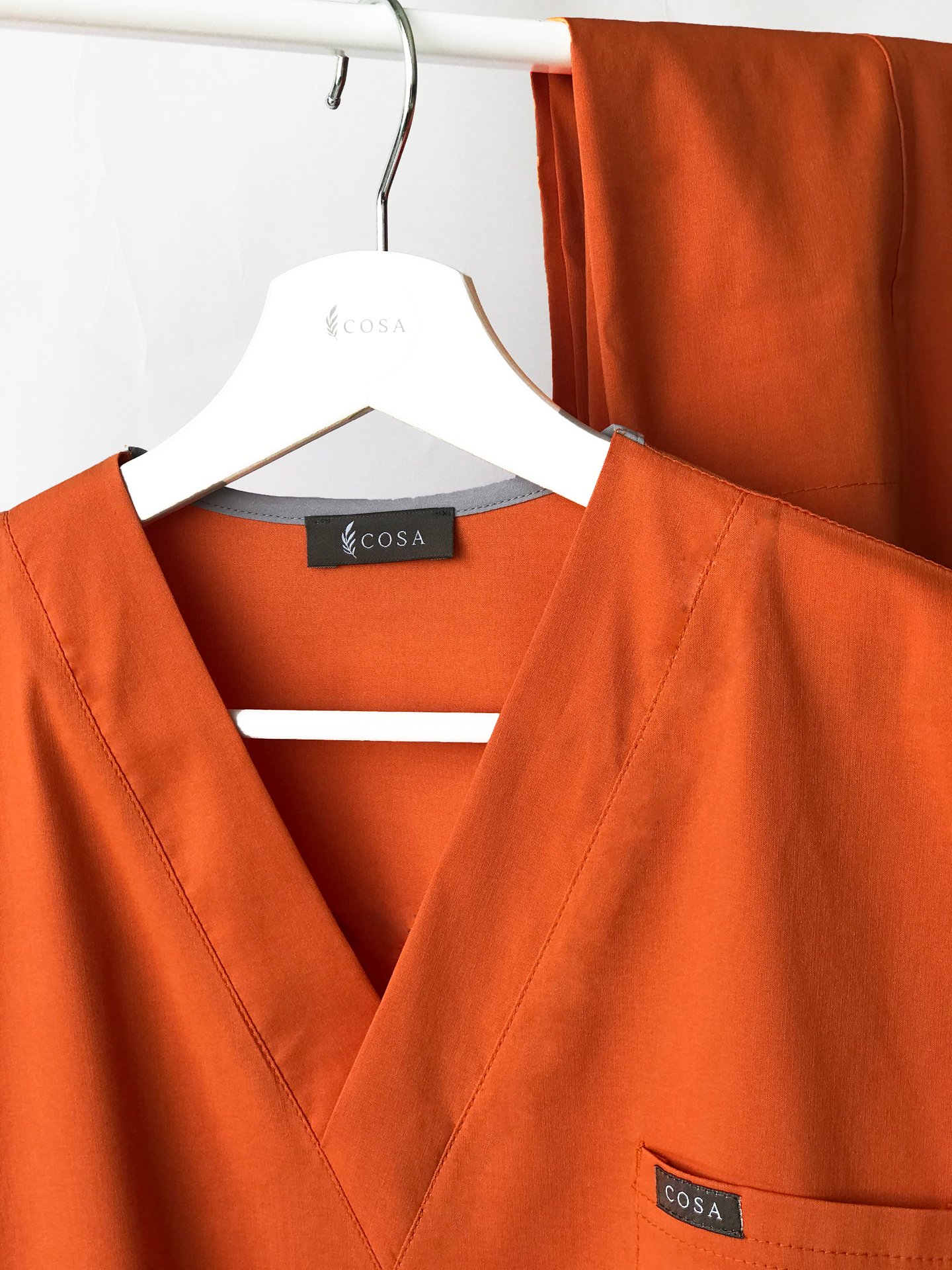 Cosa Flex Scrub Set - Fire Orange
