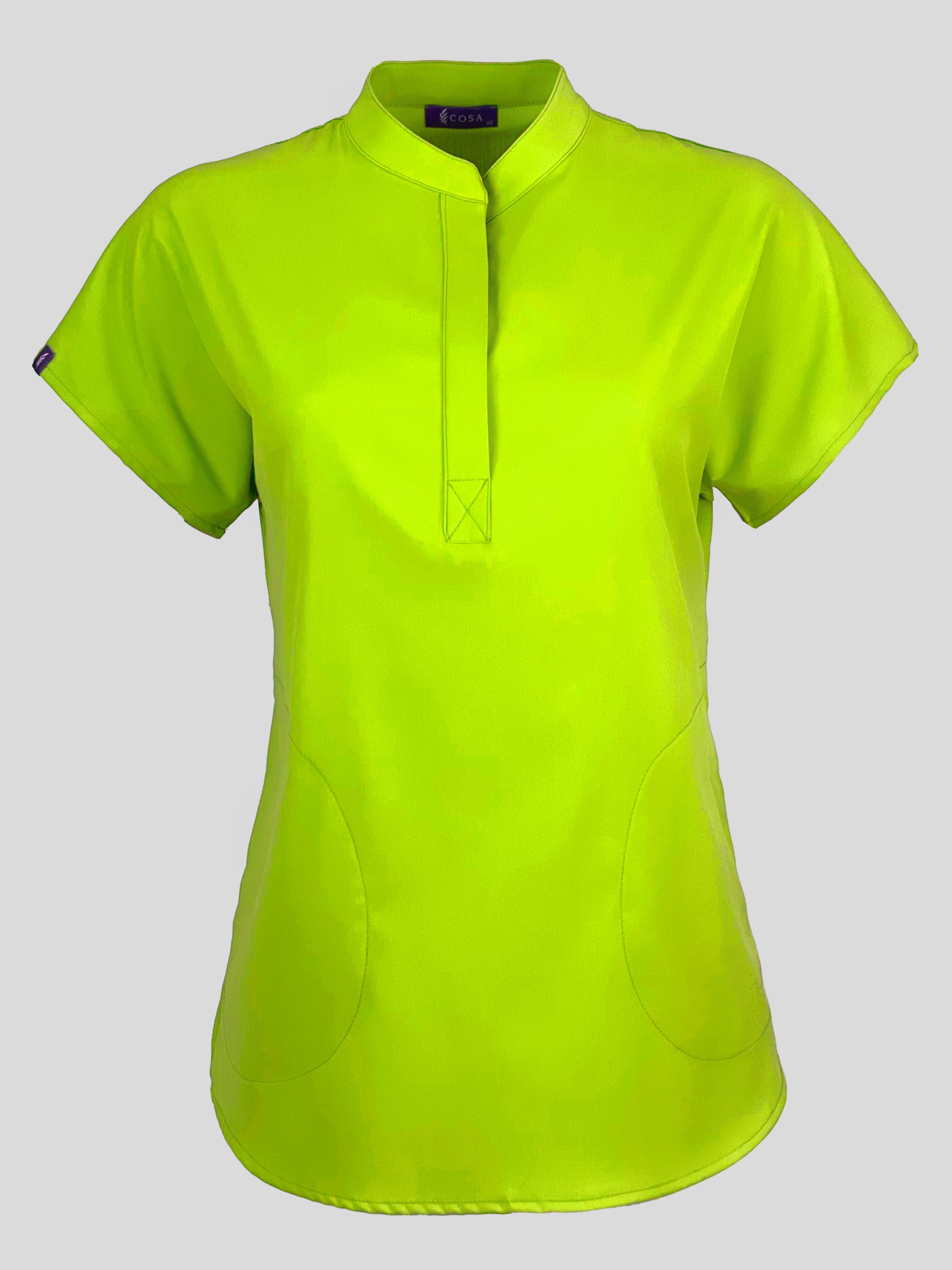 Neon Green Cosa Comfort Plus⁺ Scrub Top
