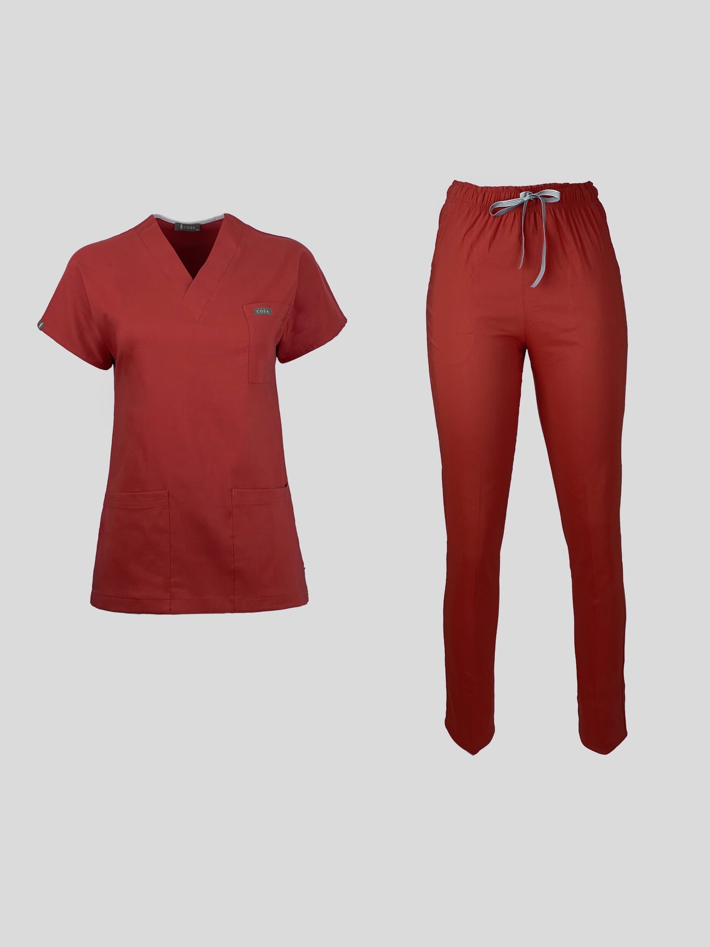 Cosa Flex Scrub Set - Dark Brick