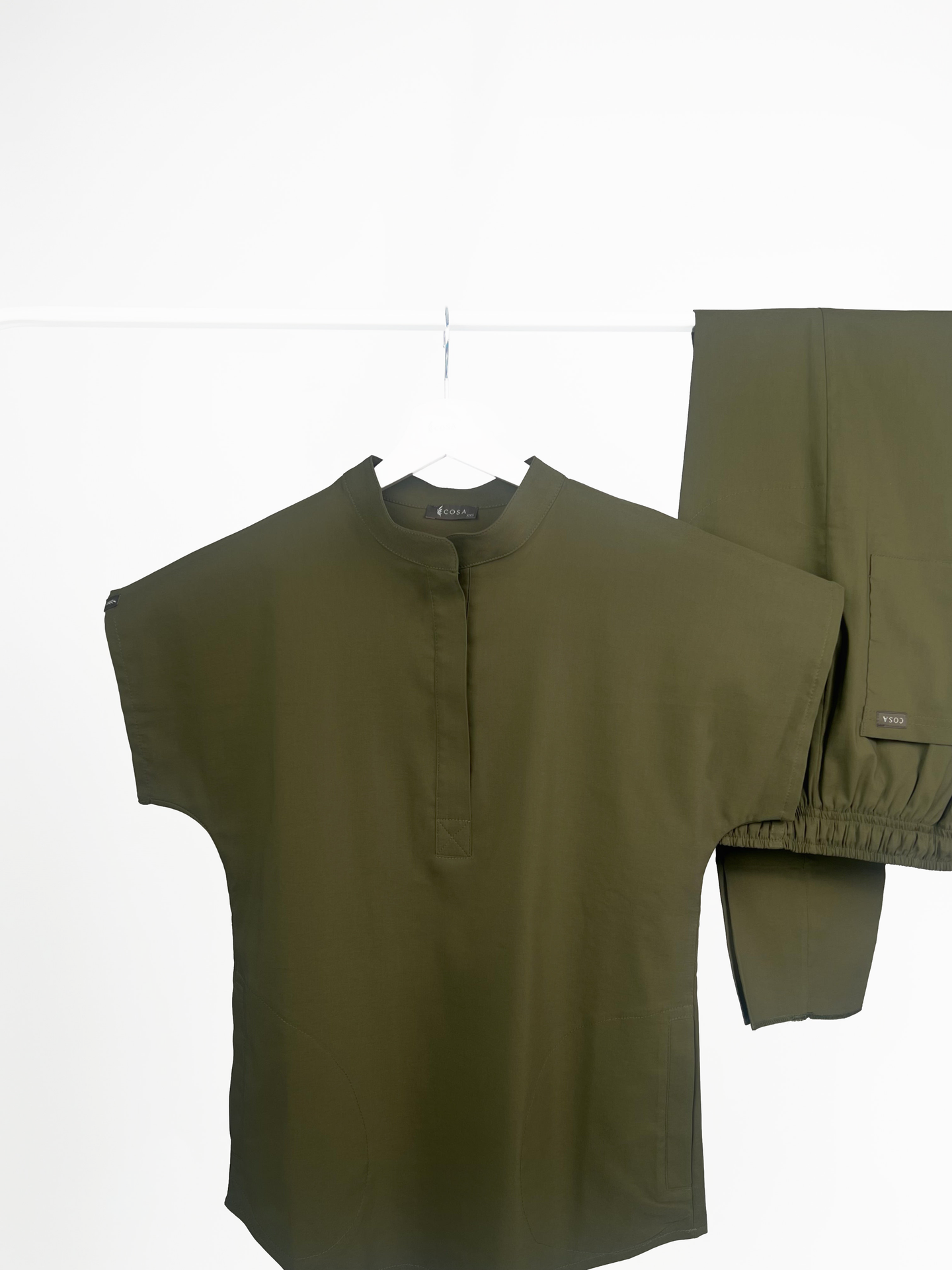 COSA Comfort Scrub Set – Khaki Green