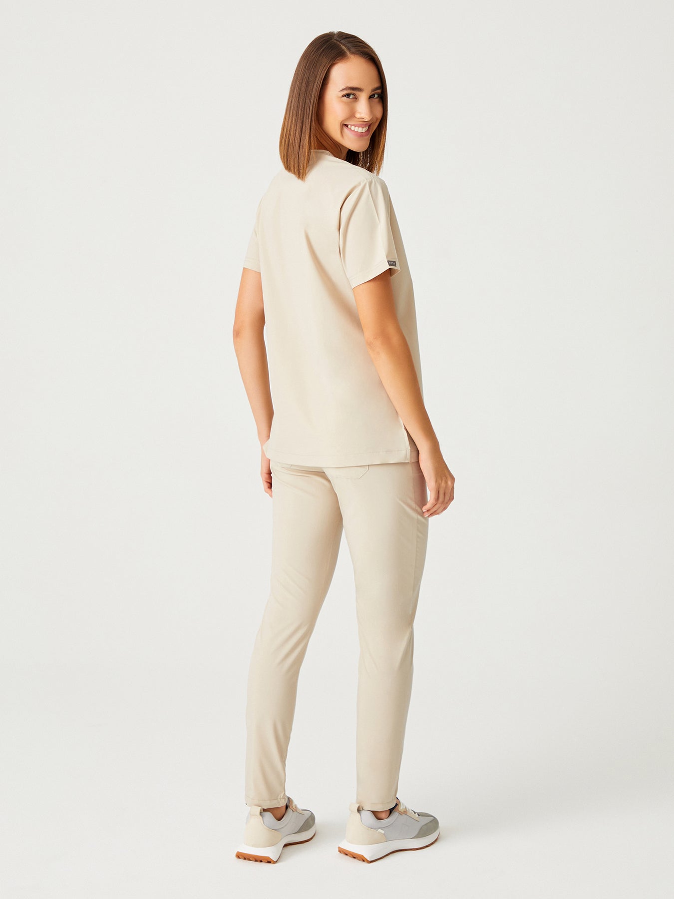 Cosa Zero°  Scrub Top - Beige