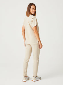 Cosa Zero°  Scrub Top - Beige
