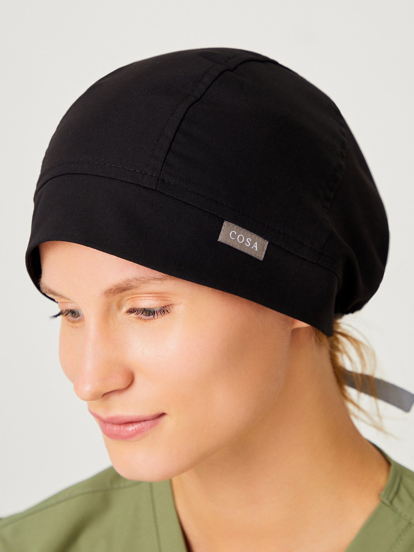 Black Cosa Essential Unisex Scrub Cap