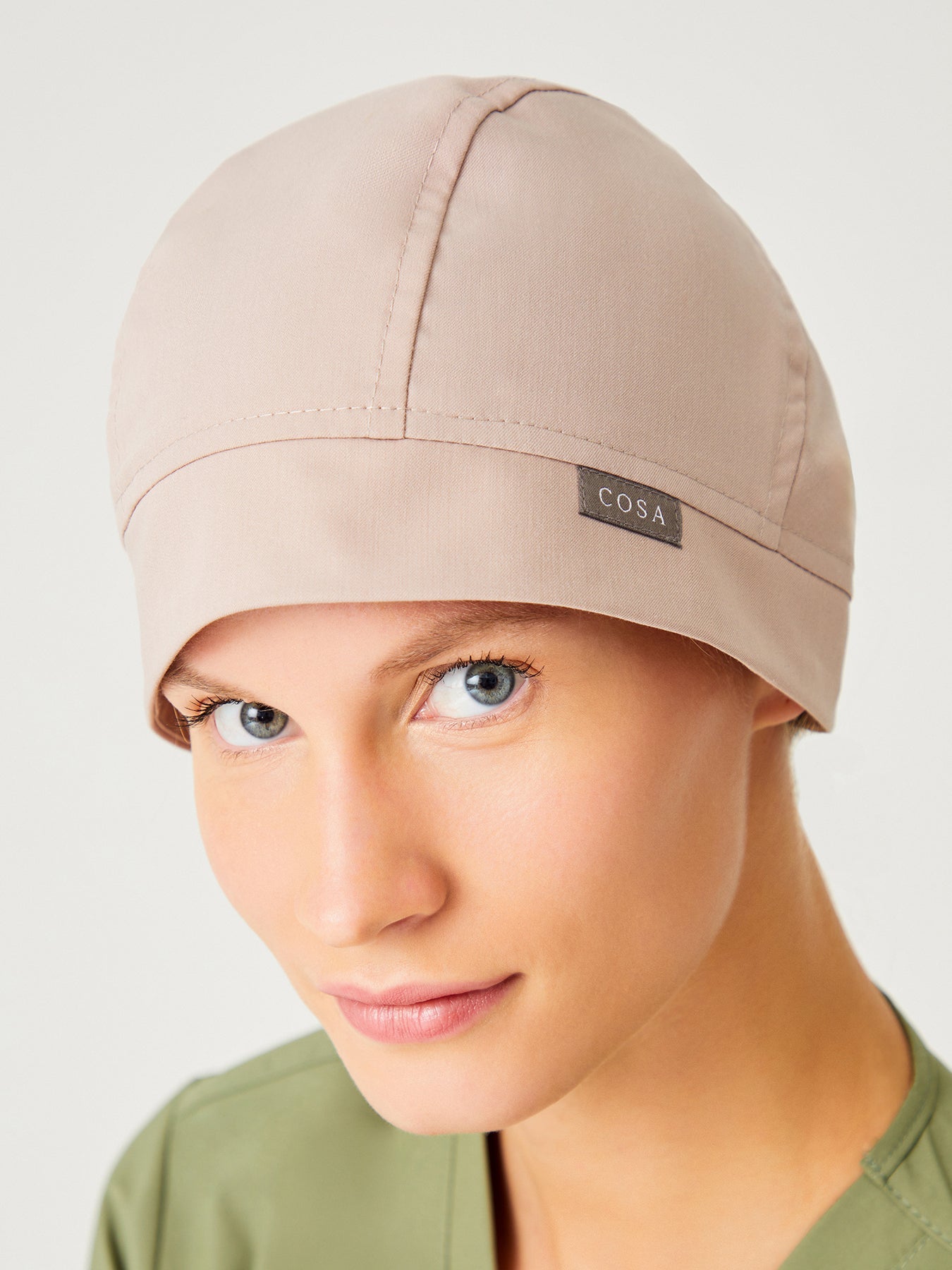Beige Cosa Essential Unisex Scrub Cap