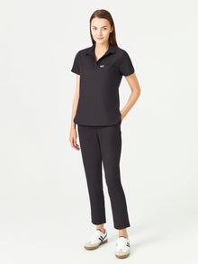 03 Women High Waisted Scrub Pant - Black