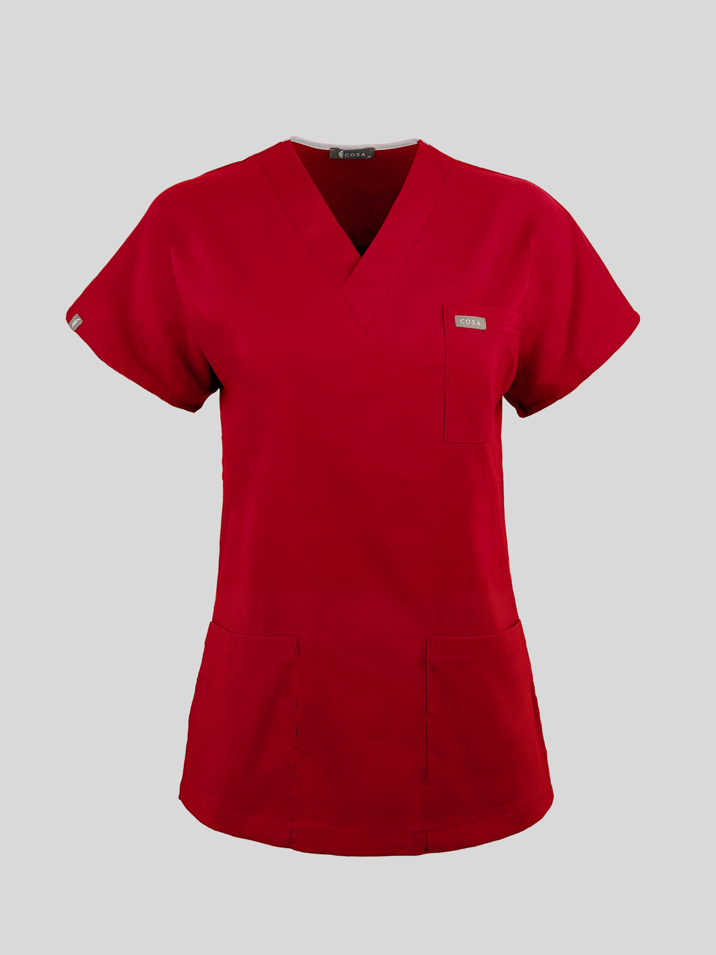 Cosa Flex Scrub Top - Red