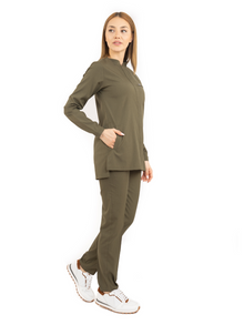 Cosa Luna Women's Scrub Set - Khaki Green