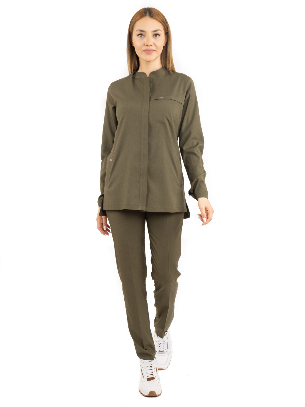 Cosa Luna Women's Scrub Set - Khaki Green