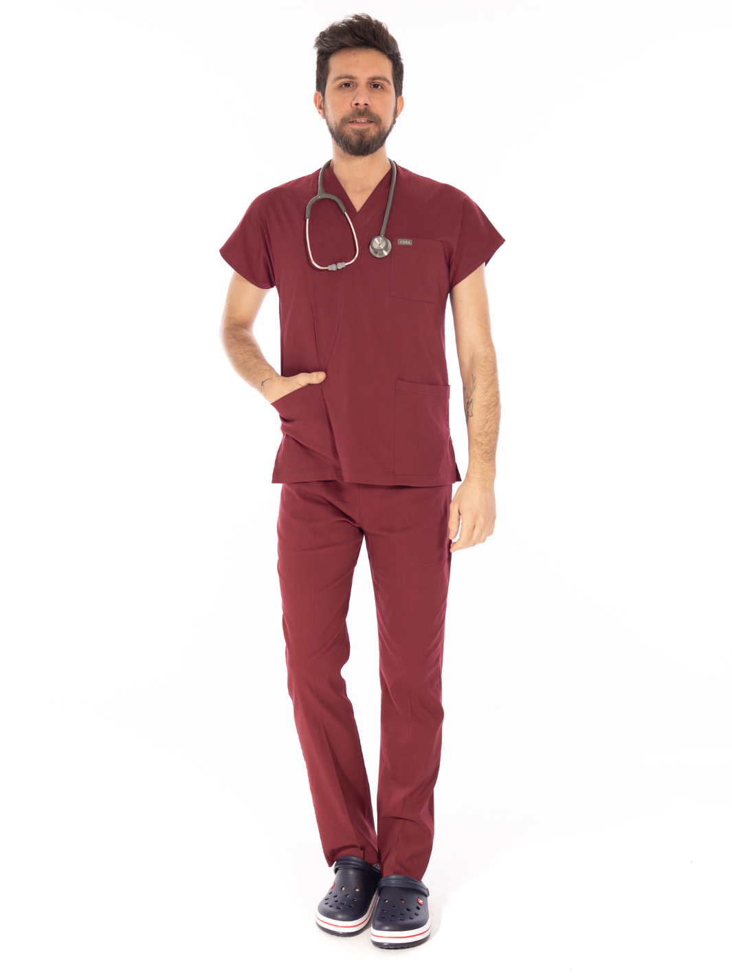 Cosa Flex Scrub Set - Burgundy