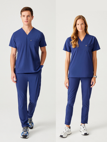 Cosa Zero° Scrub Top – Night Blue