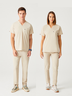 Cosa Zero°  Scrub Top - Beige