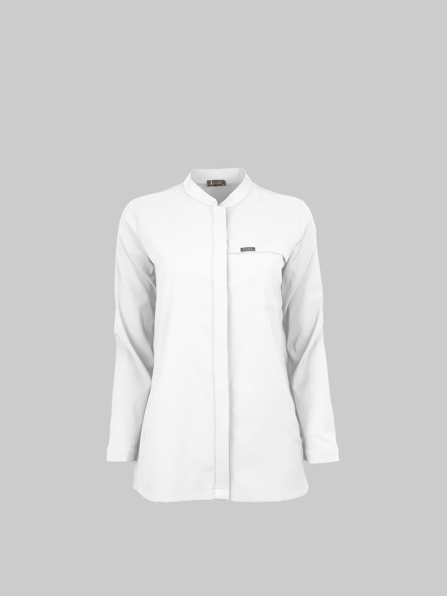 Cosa Luna Women's Scrub Top - White