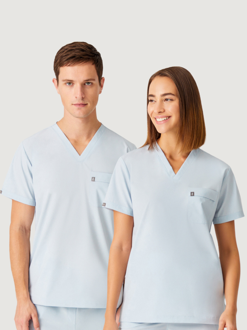 Cosa Zero° Scrub Top – Ice Blue