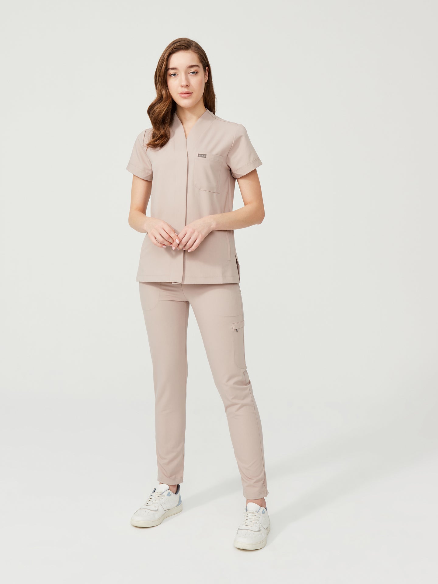 Cosa Mono® Women’s Scrub Set – Beige