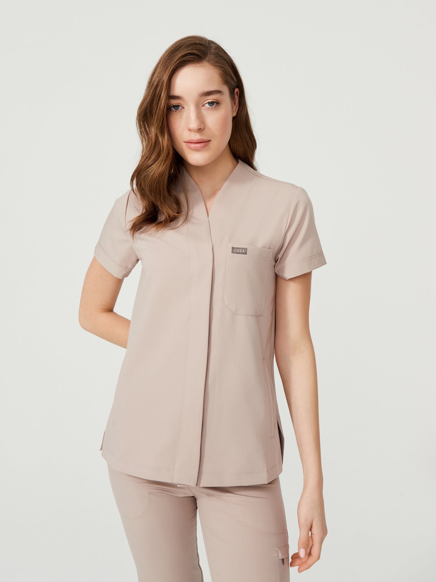 Cosa Mono® Women’s Scrub Set – Beige