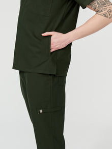 Cosa Tri® Pine Green Men's Scrub Set