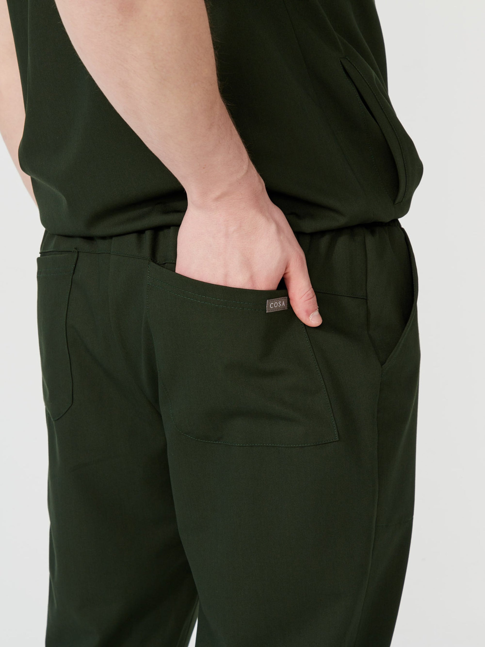 Cosa Tri® Pine Green Men's Scrub Set