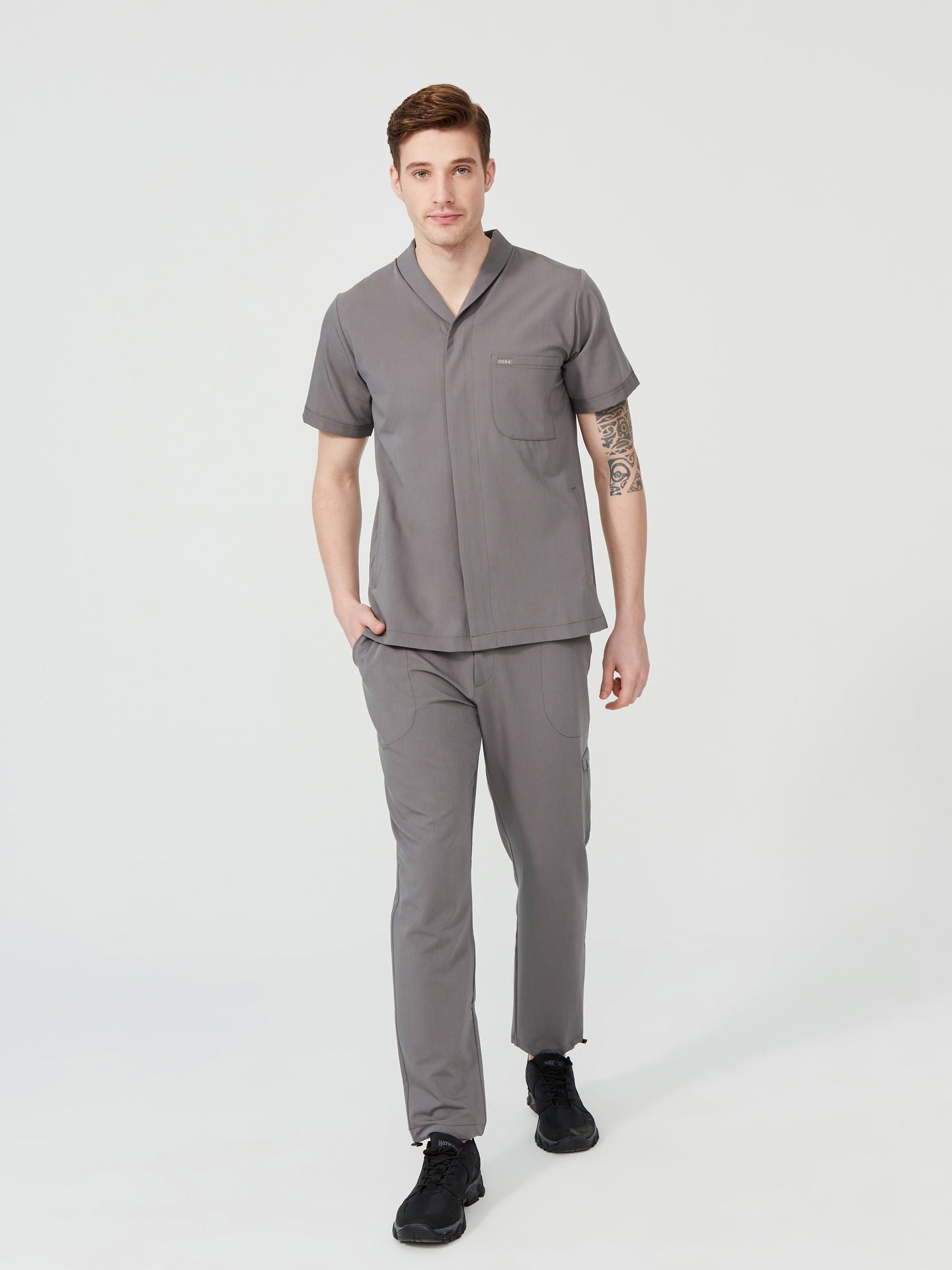 Cosa Tri® Men’s Grey Scrub Set