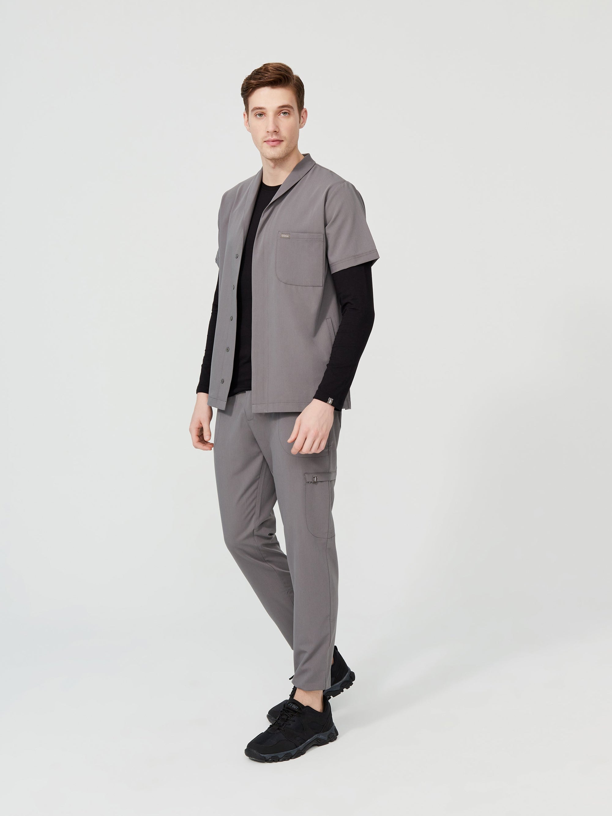 Cosa Tri® Grey Men's Scrub Set