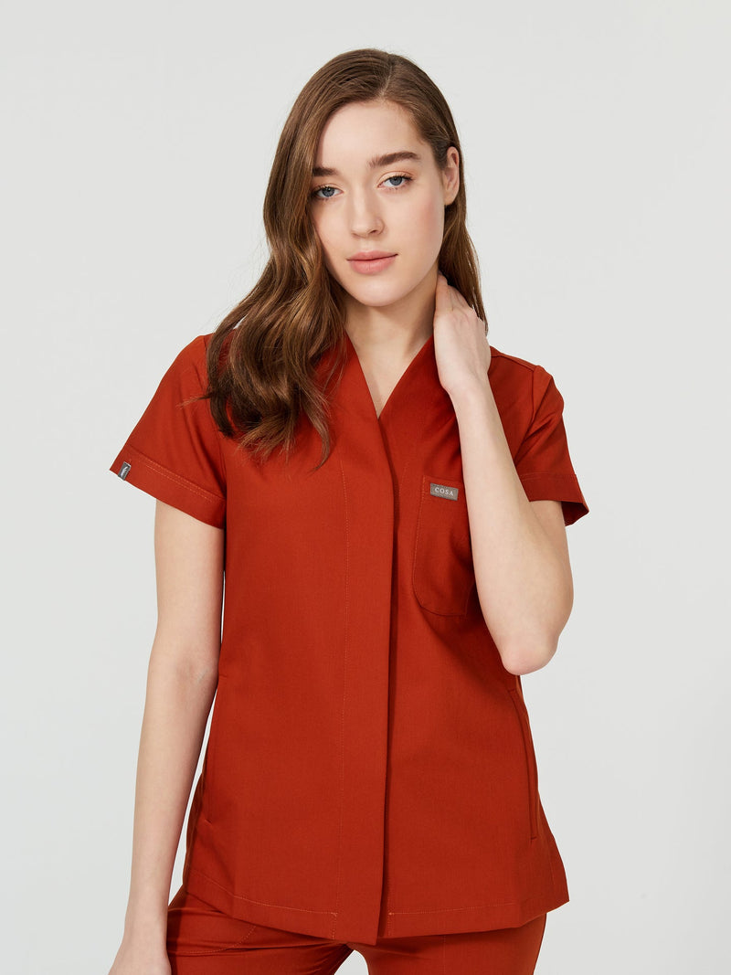 Cosa Mono® Women’s Scrub Set – Brick