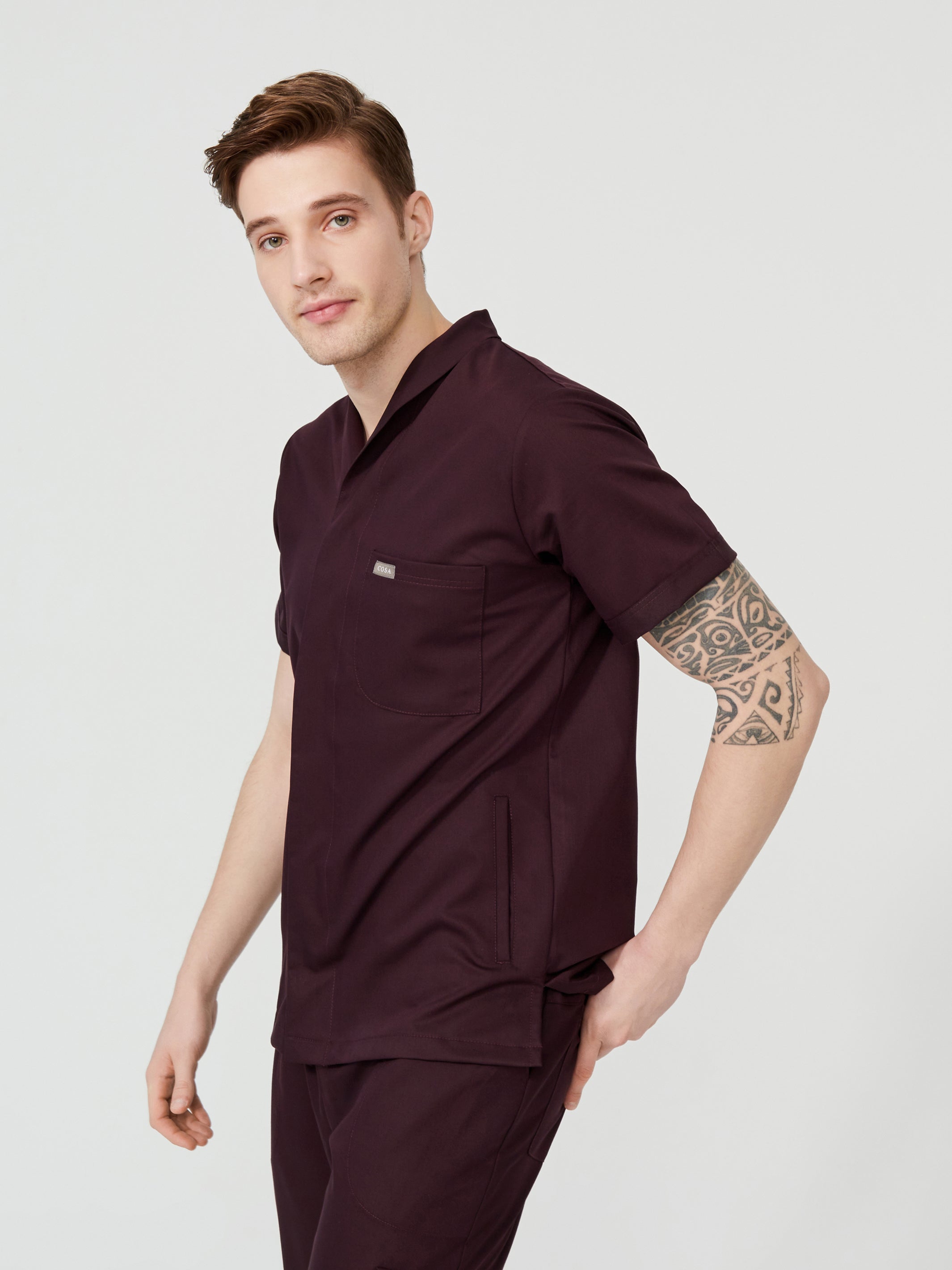 Cosa Tri® Plum Men's Scrub Set
