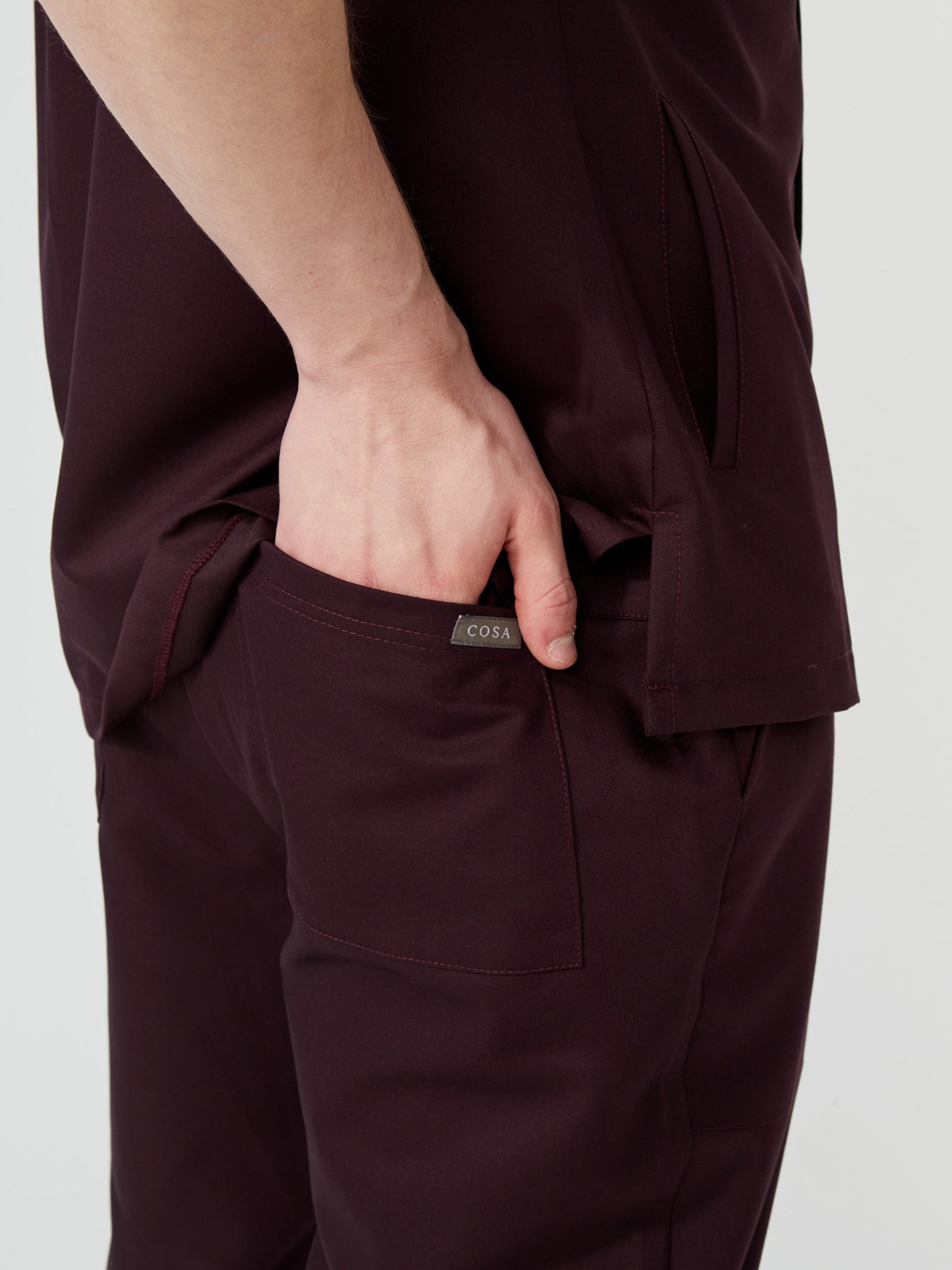 Cosa Tri® Plum Men's Scrub Set