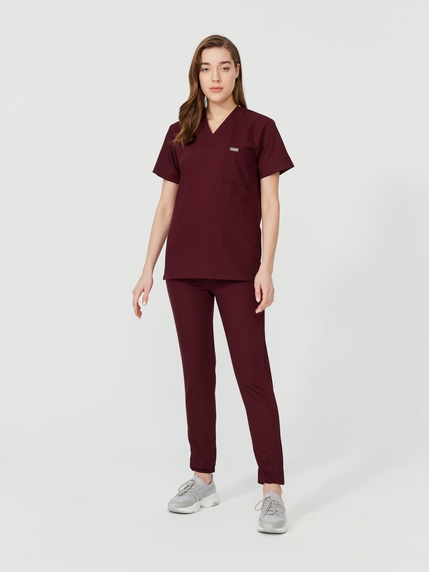 Cosa Tetra ®  Burgundy Scrub Set