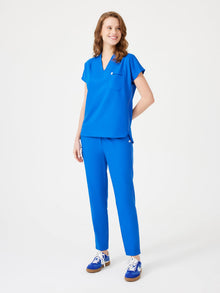 Cosa Fortius® Women’s V-Neck Scrub Top – Royal Blue