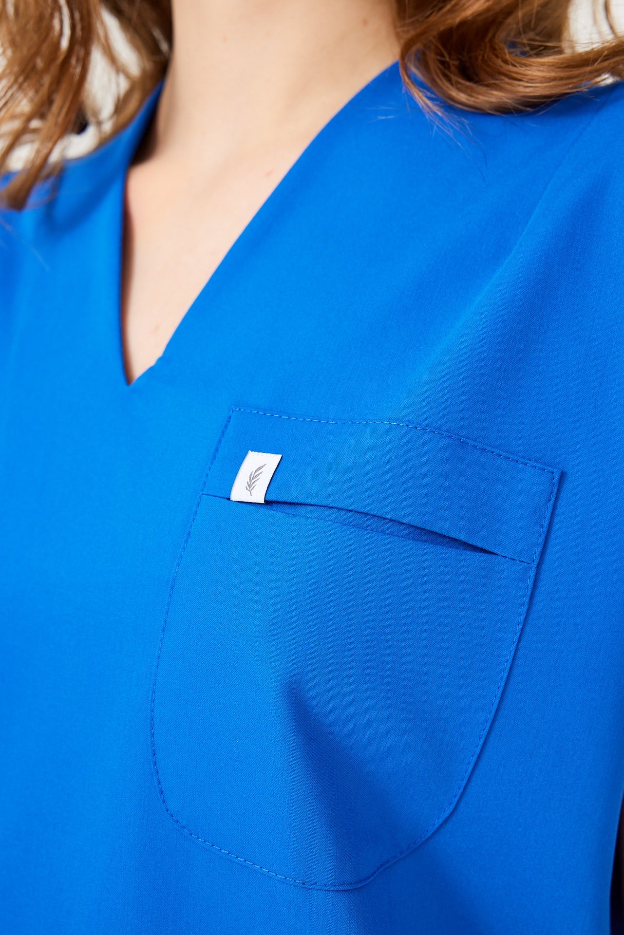 Cosa Fortius® Women’s V-Neck Scrub Top – Royal Blue