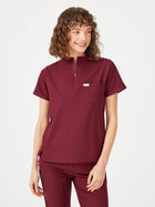 Cosa Citius® Women’s Short Sleeve Top – Burgundy