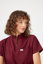Cosa Citius® Women’s Short Sleeve Top – Burgundy