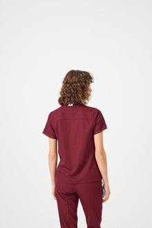 Cosa Citius® Women’s Short Sleeve Top – Burgundy