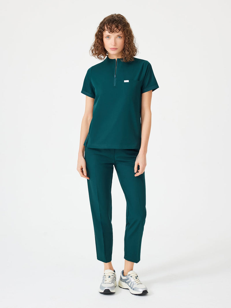 Cosa Citius® Women’s Short Sleeve Top – Petrol Green