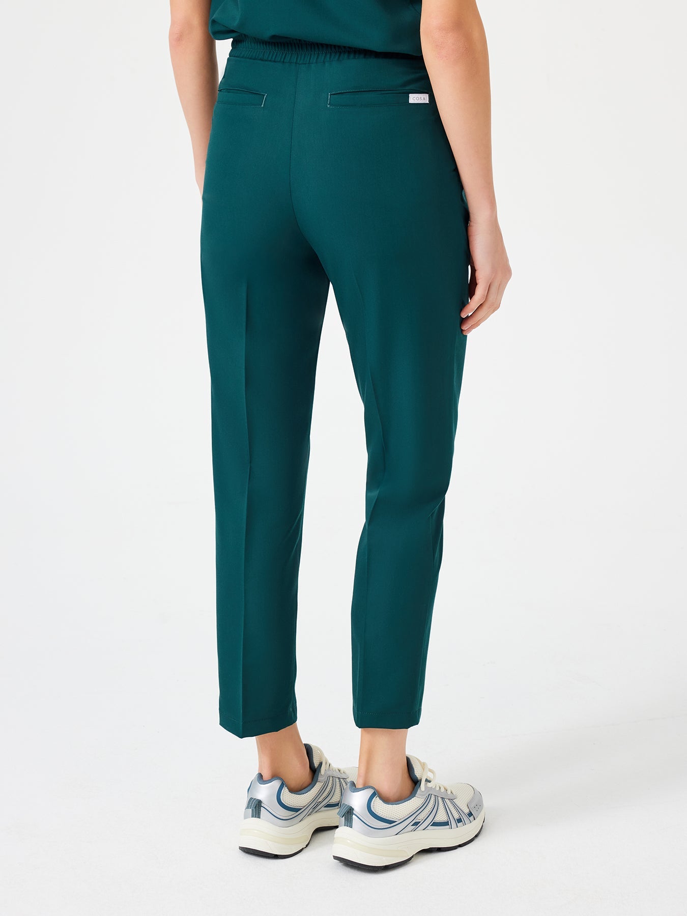 Cosa Citius® Women’s Pleated Pants – Petrol Green