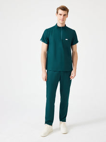 Cosa Altius® Men’s Stand Collar Top – Petrol Green