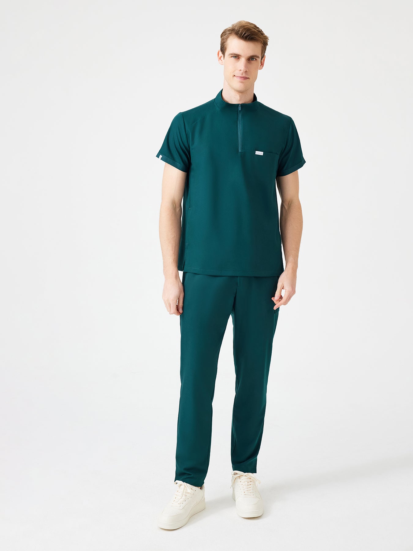 Cosa Altius® Men’s Stand Collar Top – Petrol Green