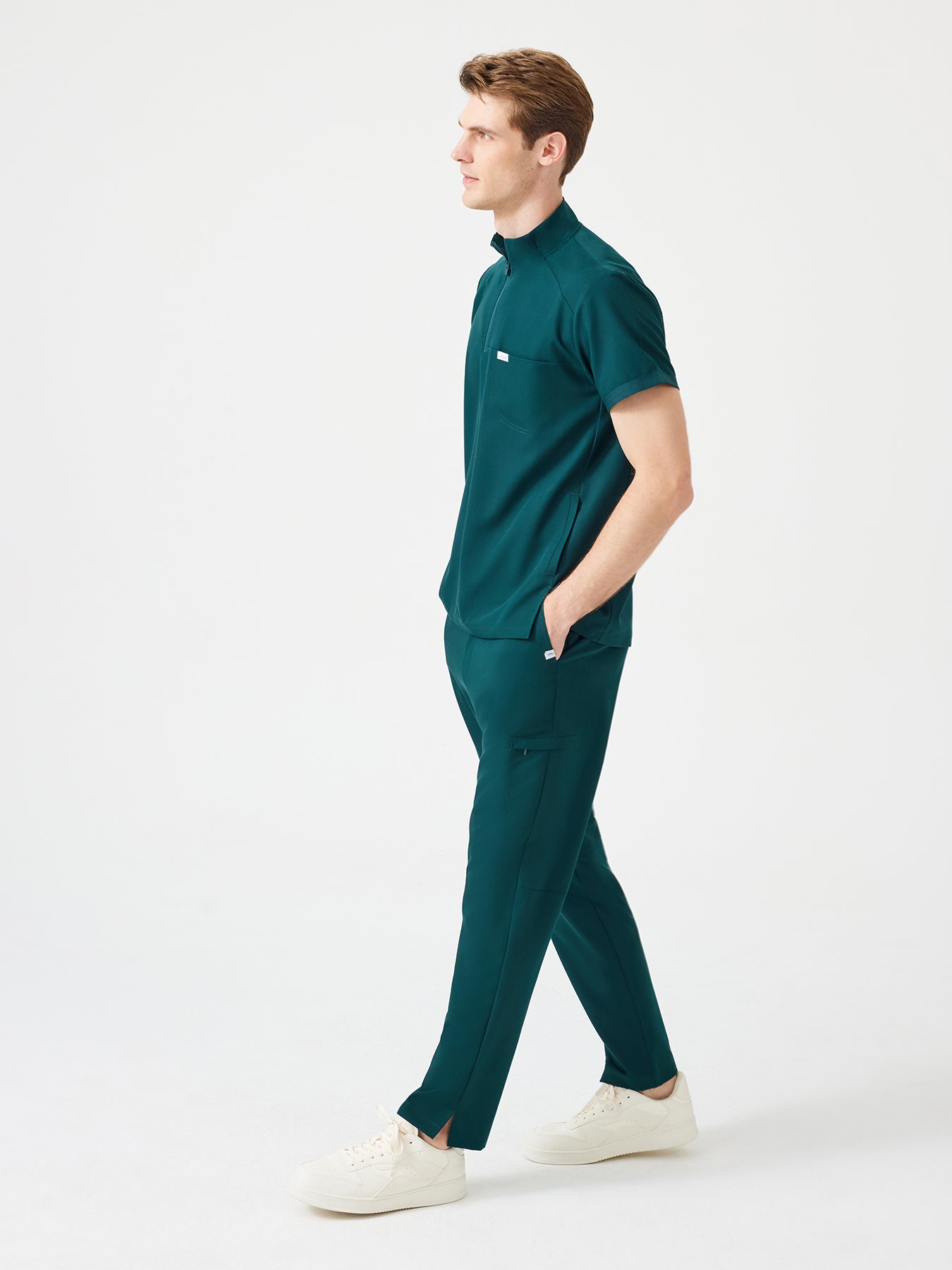 Cosa Altius® Men’s Stand Collar Top – Petrol Green