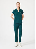 Cosa Fortius® Women’s V-Neck Scrub Top – Petrol Green