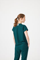 Cosa Fortius® Women’s V-Neck Scrub Top – Petrol Green