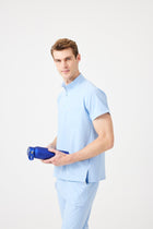 Cosa Altius® Men’s Stand Collar Top – Ice Blue