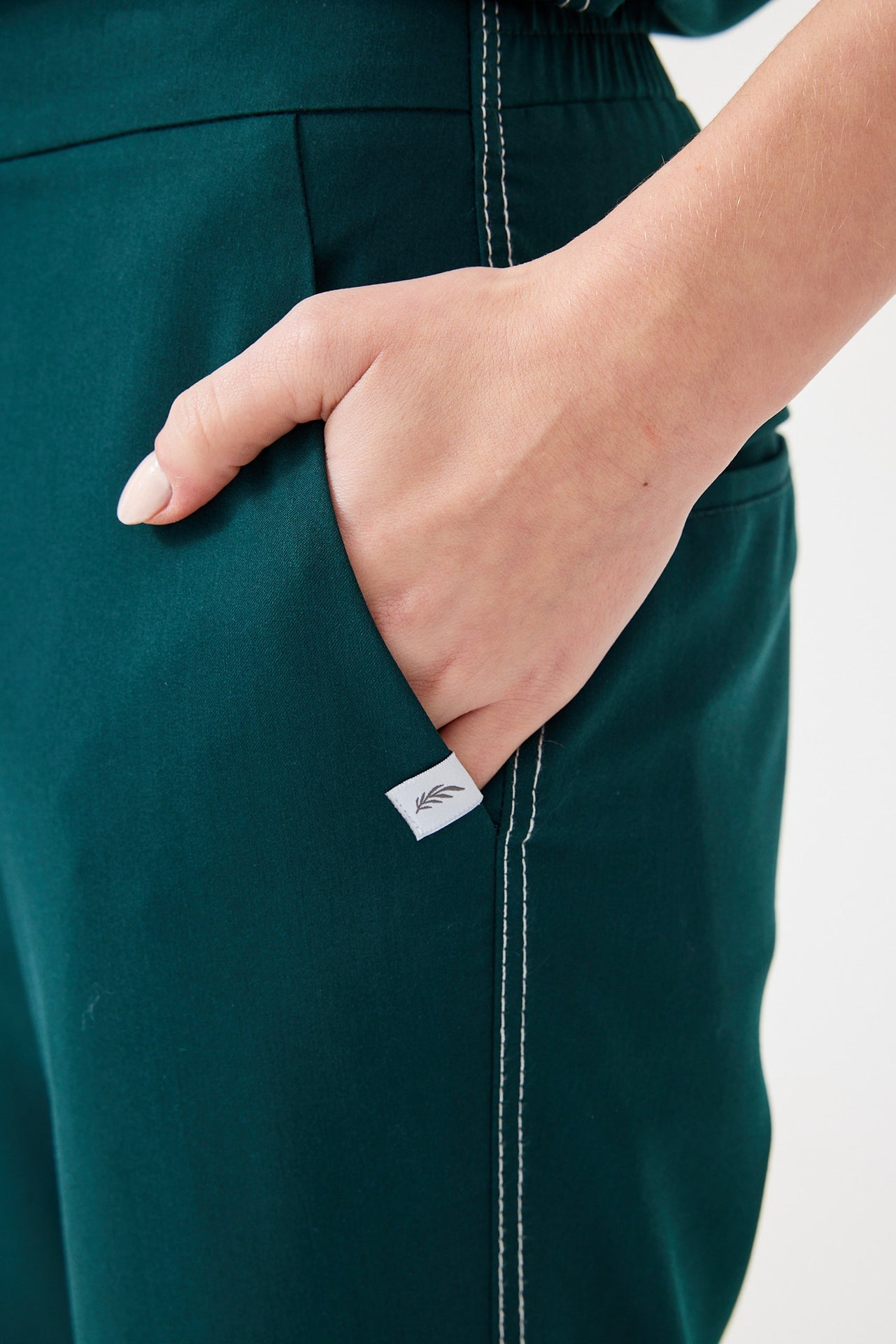 Cosa Fortius® Women’s Contrast Stitch Pants - Petrol Green