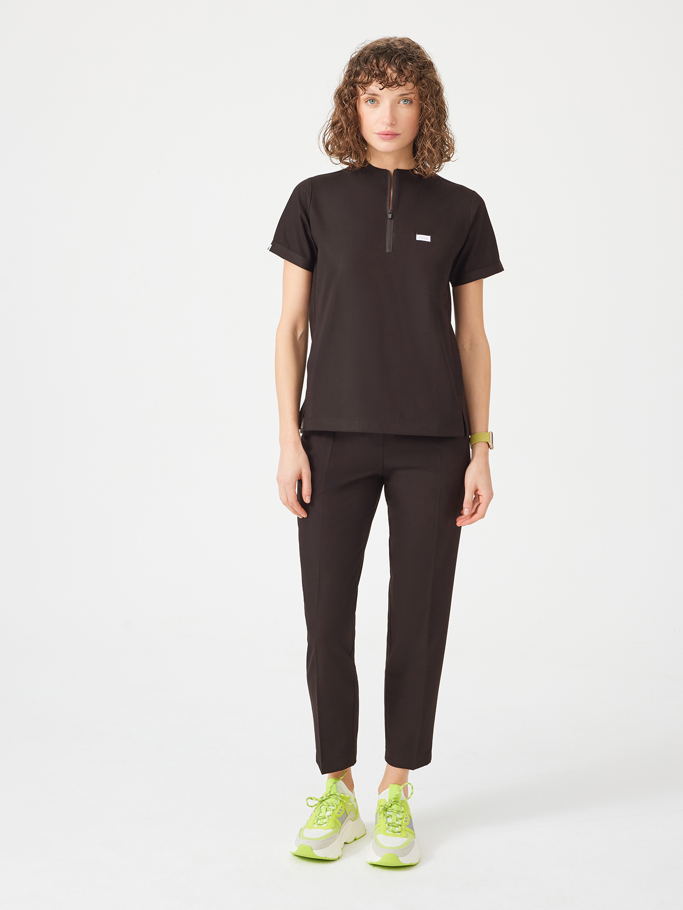 Cosa Citius® Women’s Short Sleeve Top – Brown